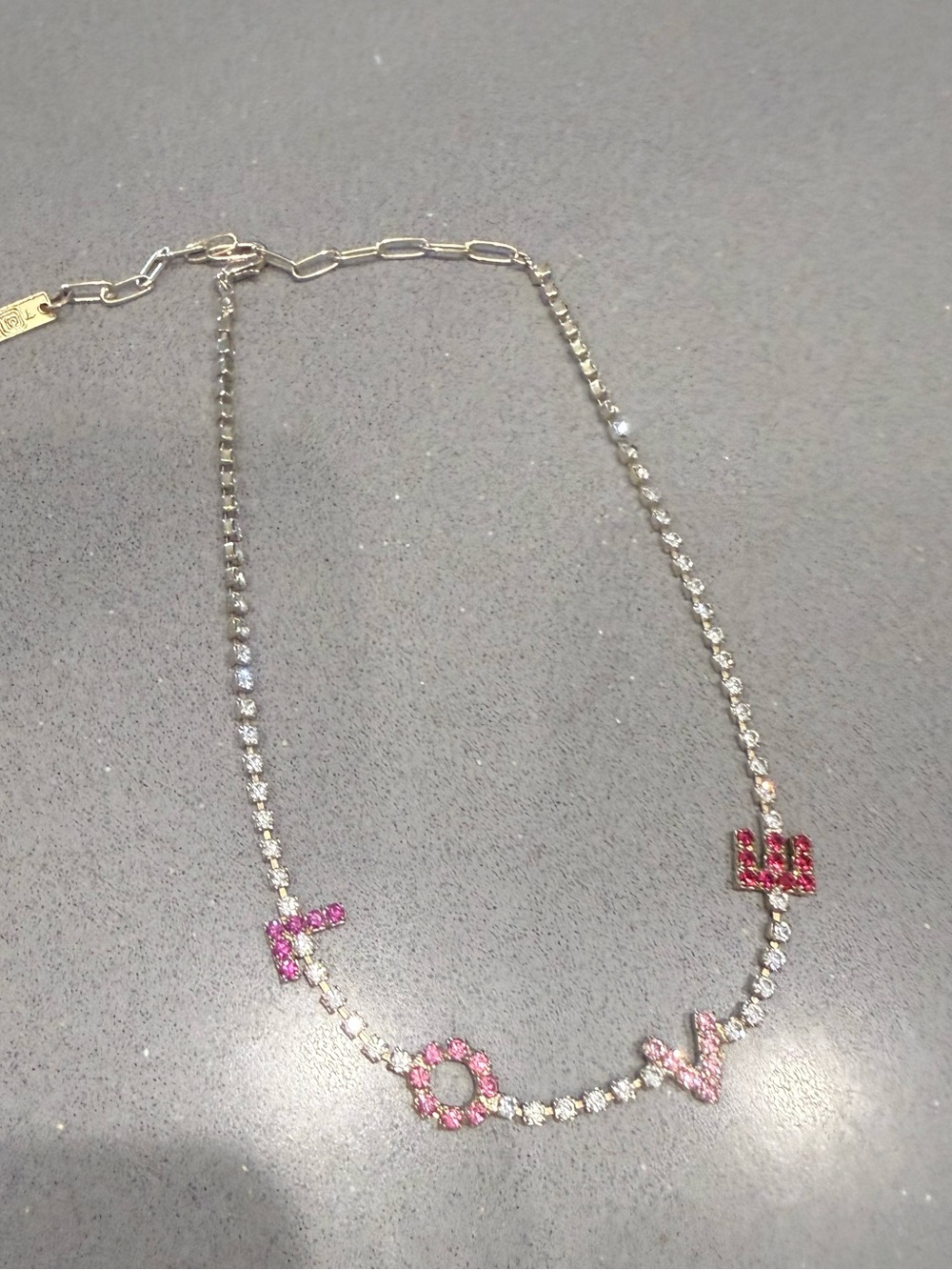 TOVA petite LOVE necklace